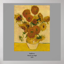 Vincent van Goghs Sonnenblumen, 1878 Poster