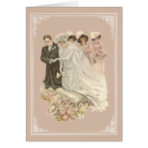 Vintag, Edwardian, das Notecard Wedding ist Grußkarten