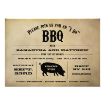 Vintag "ich tue" GRILLEN, nachdem Sie einladen Sie Personalisierte Ankündigungskarte
