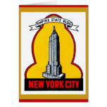 Vintag - New- York Cityreich-Staats-Gebäude karten