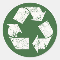 Vintag recyceln Sie Zeichen aufkleber
