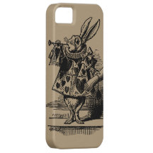 Vintage Alice im Wunderland, weißer Kaninchen-Verk iPhone 5 Etui