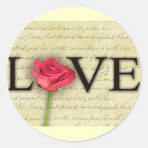 Vintage altmodische Liebe Stickers