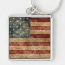 Vintage amerikanische Flagge Schlüsselband