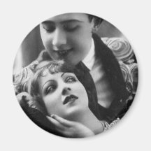 Vintage antike romantische Paar-Karten, Geschenke Kühlschrankmagnet