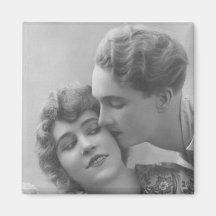 Vintage antike romantische Paar-Karten, Geschenke Kühlschrankmagnete