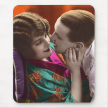 Vintage antike romantische Paar-Karten und Geschen Mousepads