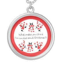 Vintage Art Weihnachtsmann aufgeregt über Weihnach Personalisierter Schmuck