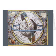 Vintage Astronomie, himmlischer TierkreisPlanisphe Karten