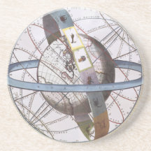 Vintage Astronomie, himmlischer TierkreisPlanisphe Untersatz