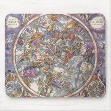 Vintage Astronomie, Karte der christlichen Konstel Mousepads