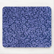Vintage blaue Blumen Mauspads