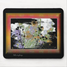 Vintage Blumen Shadowbox Mousepad