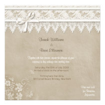 Vintage Butterfly Lace Wedding Invitation einladungen