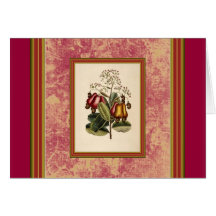 Vintage Catesby Acajoubaum-Karte