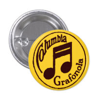Vintage Columbia Grafonola Stamp Music Notes Pin