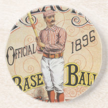 Vintage der Baseball-Führer-Abdeckung der Sport-Re Untersetzer