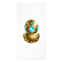 Vintage Diving Gear Photo Greeting Card