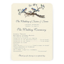 Vintage Drosseln, die Programme Wedding sind Individuelle Ankündigung