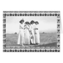Vintage Edwardian Frauen Karte