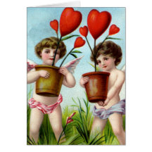 Vintage Engel des Valentines Tages Karten