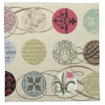 Vintage Europia… Serviette Stoff Servietten