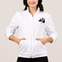 Vintage Fashiion Silhouette Bedruckte Jacke