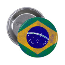 Vintage Flagge Brasiliens Anstecknadel