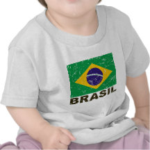Vintage Flagge Brasiliens Shirt