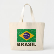 Vintage Flagge Brasiliens Taschen