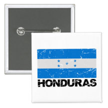 Vintage Flagge Hondurass Button