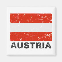 Vintage Flagge Österreichs Kühlschrankmagnete