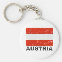 Vintage Flagge Österreichs Schlüsselband