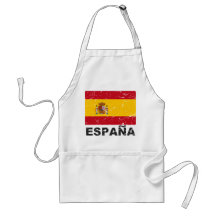 Vintage Flagge Spaniens Schürze