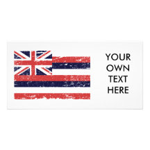 VINTAGE FLAGGE VON HAWAII INDIVIDUELLE FOTO KARTE