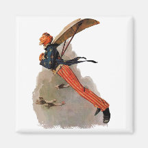 Vintage Fliegen-Uncle Sam Geschenke und Grüße Magnete
