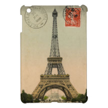 Vintage französische Chic-Eiffel-Turm-Paris-Postka