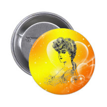 Vintage Frisur Button