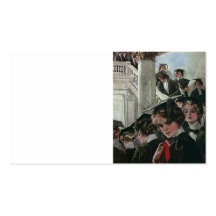 Vintage Graduation, Commencement Ceremony Business Card