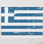 Vintage Griechenland-Flagge Individuelle Flyer