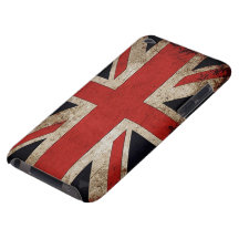 Vintage Grunge Großbritannien-Flagge Barely There iPod Etuis