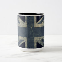 Vintage Grunge Großbritannien-Flagge Kaffeetassen