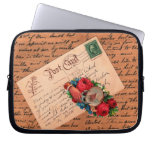 Vintage Grüße laptop sleeves