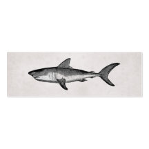 Vintage Haifisch-Geschäfts-Karte Visitenkartenvorlage