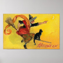 Vintage Halloween-Gruß-Karten-Klassiker-Plakate