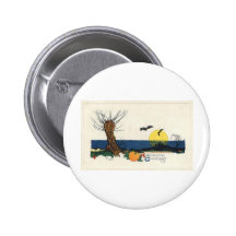 Vintage Halloween-Gruß-Karten-Klassiker-Plakate Anstecknadelbutton