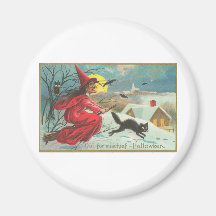 Vintage Halloween-Gruß-Karten-Klassiker-Plakate Magnete