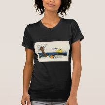 Vintage Halloween-Gruß-Karten-Klassiker-Plakate Tshirt