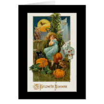 Vintage Halloween-Karte