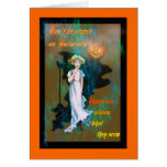 Vintage Halloween-Karte "Blick "